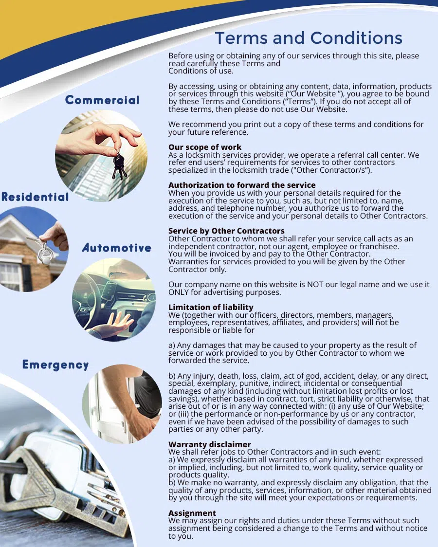 Cranston Lock And Key Cranston, RI 401-757-6193 - terms-ls